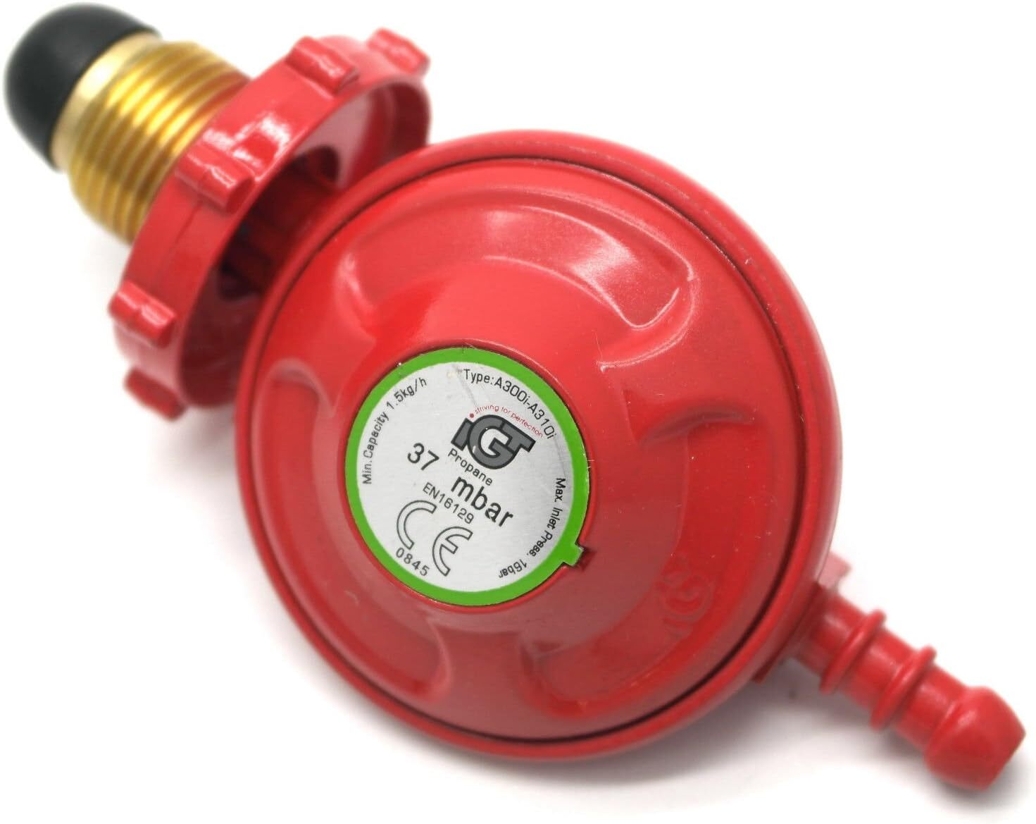 Propane Hand Wheel Screw On Gas Regulator 37mbar With Hose Kit Gas Regulator Silicone Hose UK