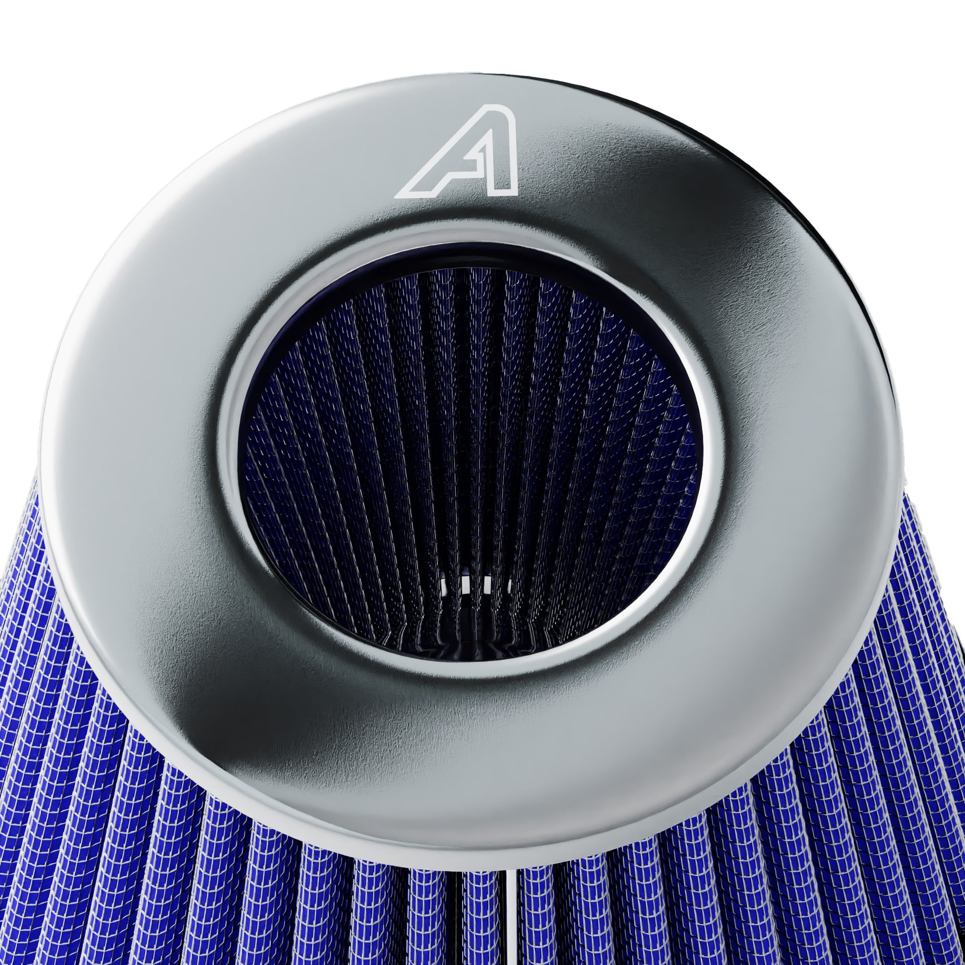 Twin Cone Air Filter - Blue  Auto Silicone Hoses   