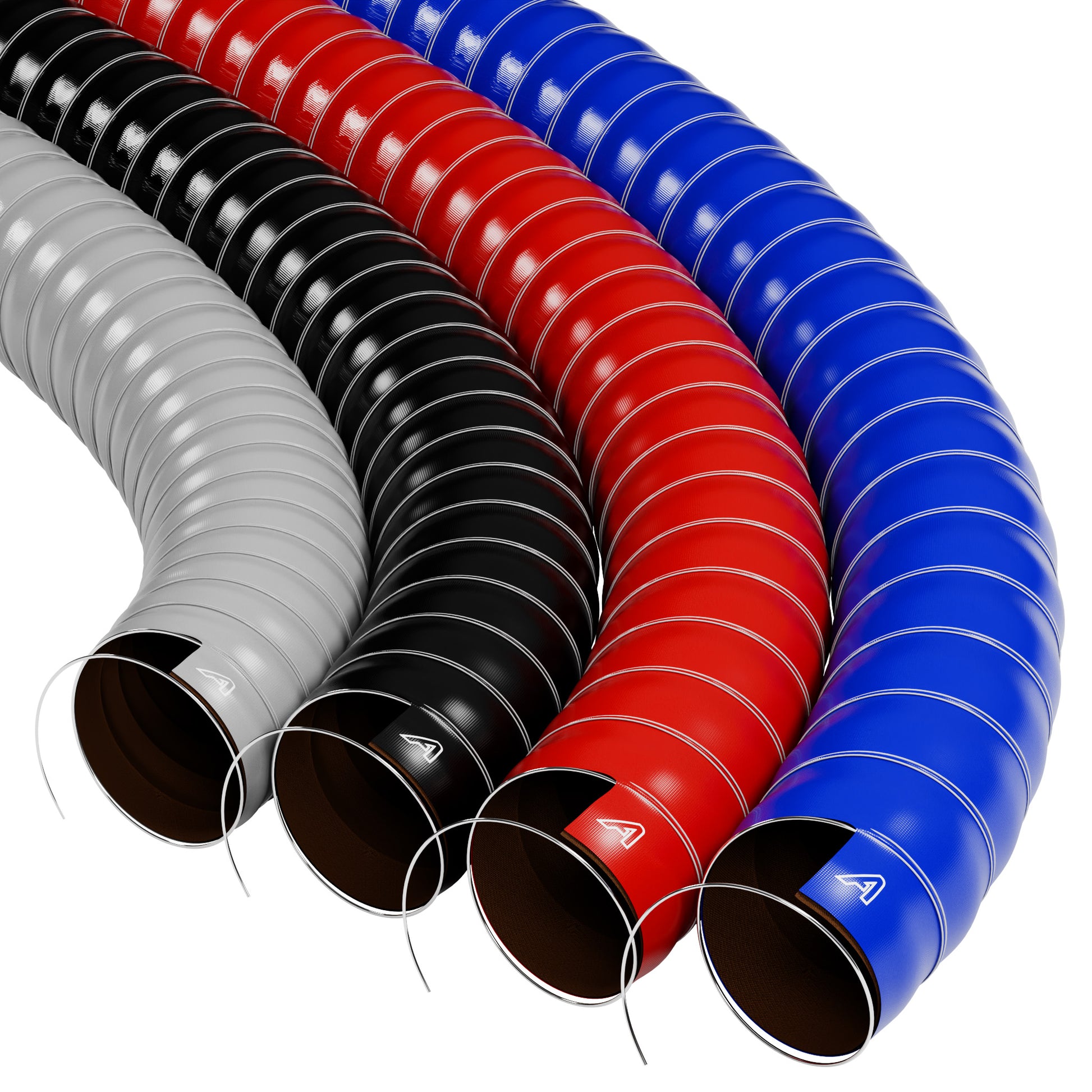 Red Double Layer Silicone Air Ducting Silicone Hose Auto Silicone Hoses