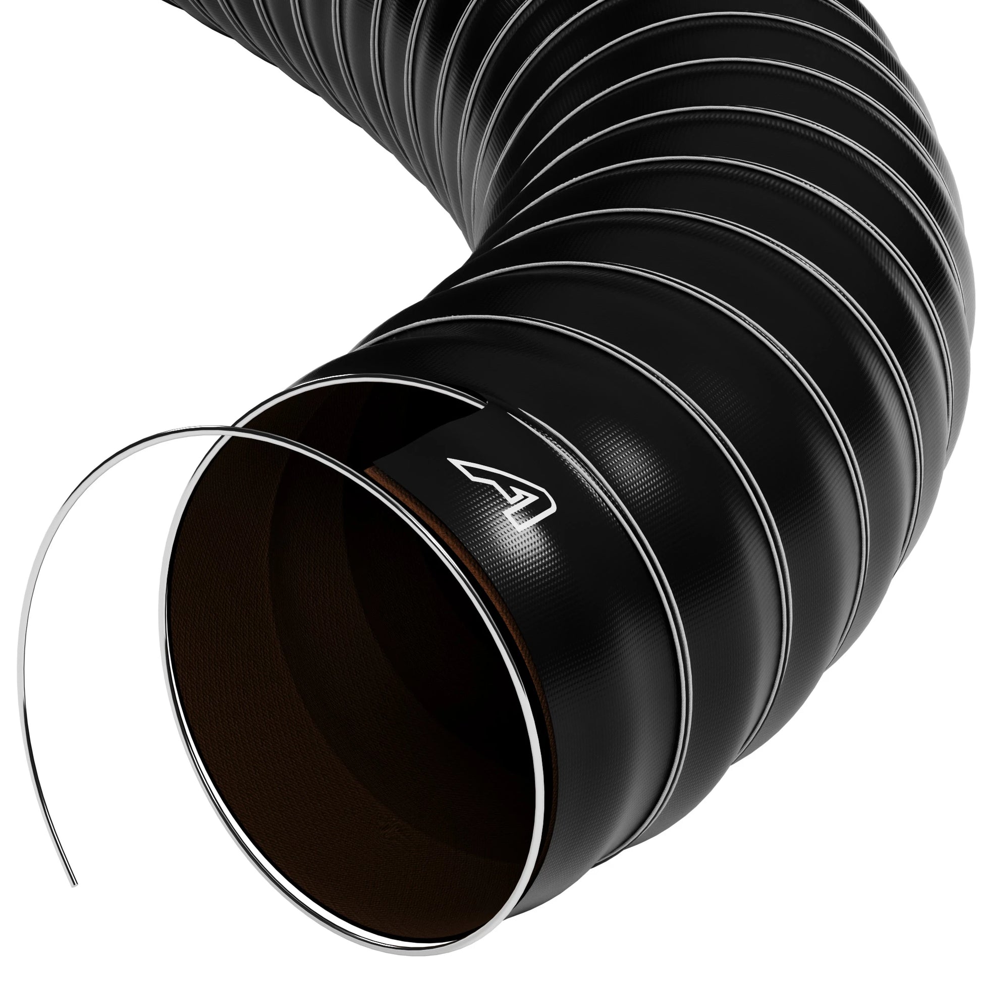 Double Layer Silicone Air Ducting Silicone Hose Auto Silicone Hoses 25mm 1 Metre Black