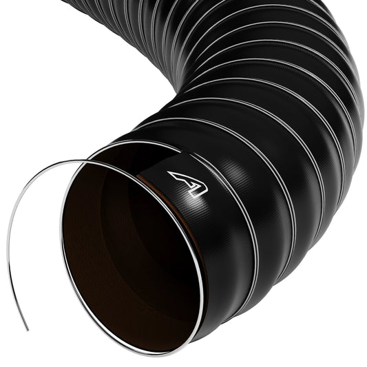 Double Layer Silicone Air Ducting Silicone Hose Auto Silicone Hoses 25mm 1 Metre Black