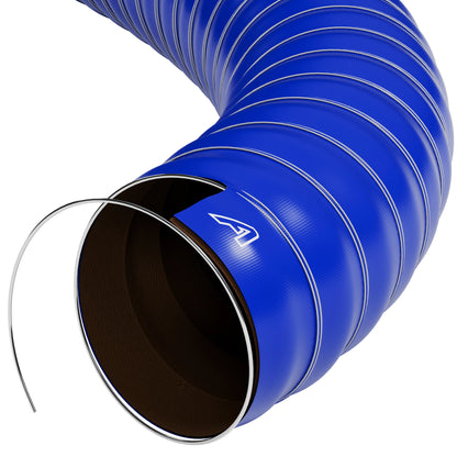 Double Layer Silicone Air Ducting Silicone Hose Auto Silicone Hoses 45mm 1 Metre Blue