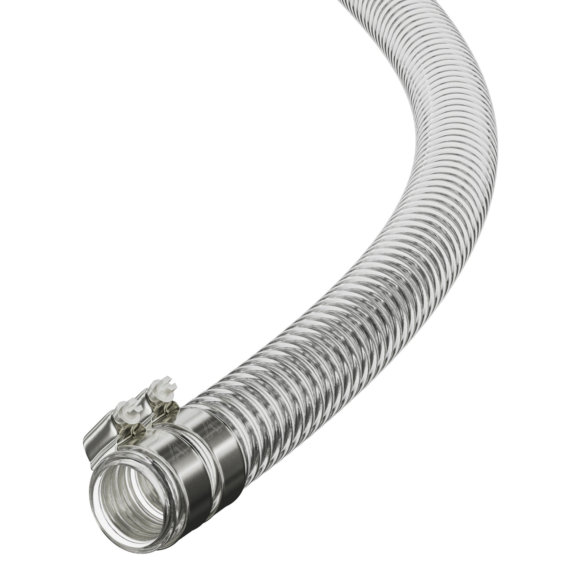 19mm ID Clear Corrugated PVC Reinforced Flexible Ducting PVC Hoses Hoses UK