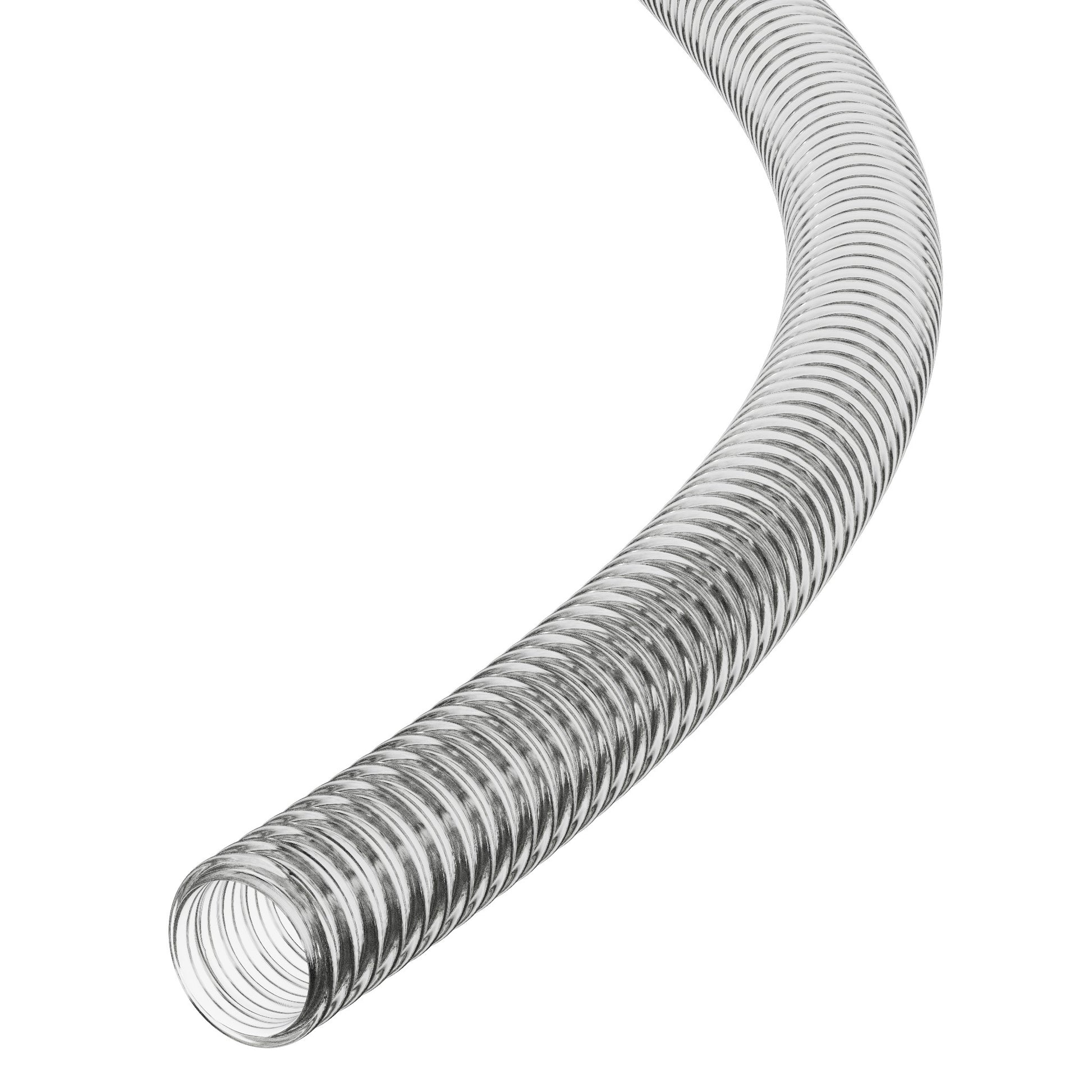 19mm ID Clear Corrugated PVC Reinforced Flexible Ducting PVC Hoses Hoses UK