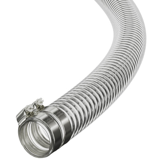 28mm ID Clear Corrugated PVC Reinforced Flexible Ducting PVC Hoses Hoses UK