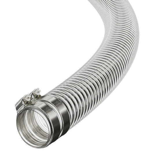 32mm ID Clear Corrugated PVC Reinforced Flexible Ducting PVC Hoses Hoses UK