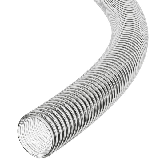 32mm ID Clear Corrugated PVC Reinforced Flexible Ducting PVC Hoses Hoses UK