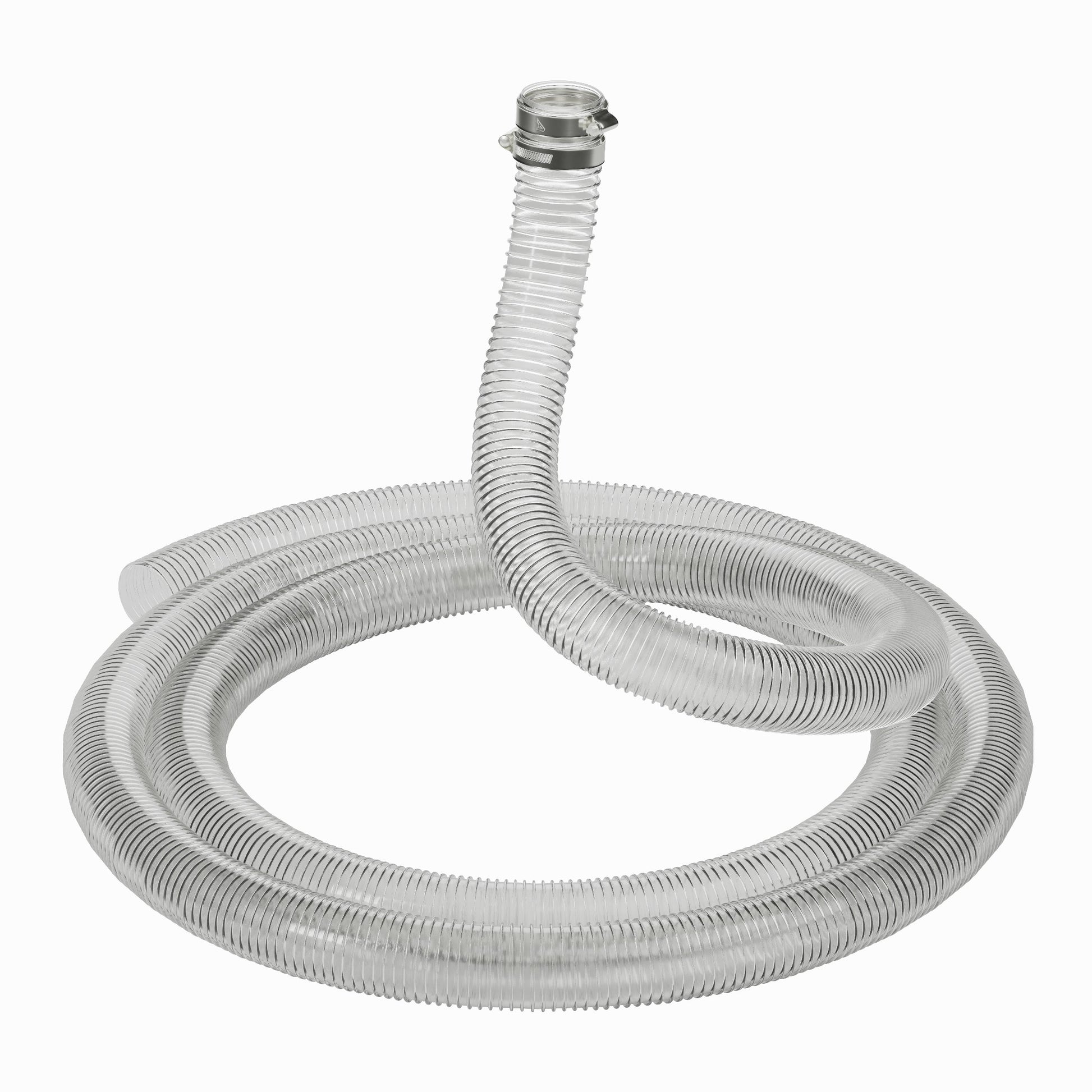 50mm ID Clear Corrugated PVC Reinforced Flexible Ducting PVC Hoses Hoses UK