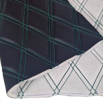 Quilted Faux Leather Double Stitch Diamond Fabric Fabric & Upholstery Pro Surface