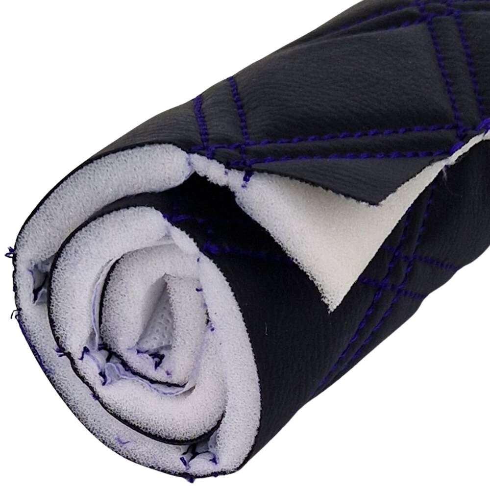 Quilted Faux Leather Double Stitch Diamond Fabric Fabric & Upholstery Pro Surface