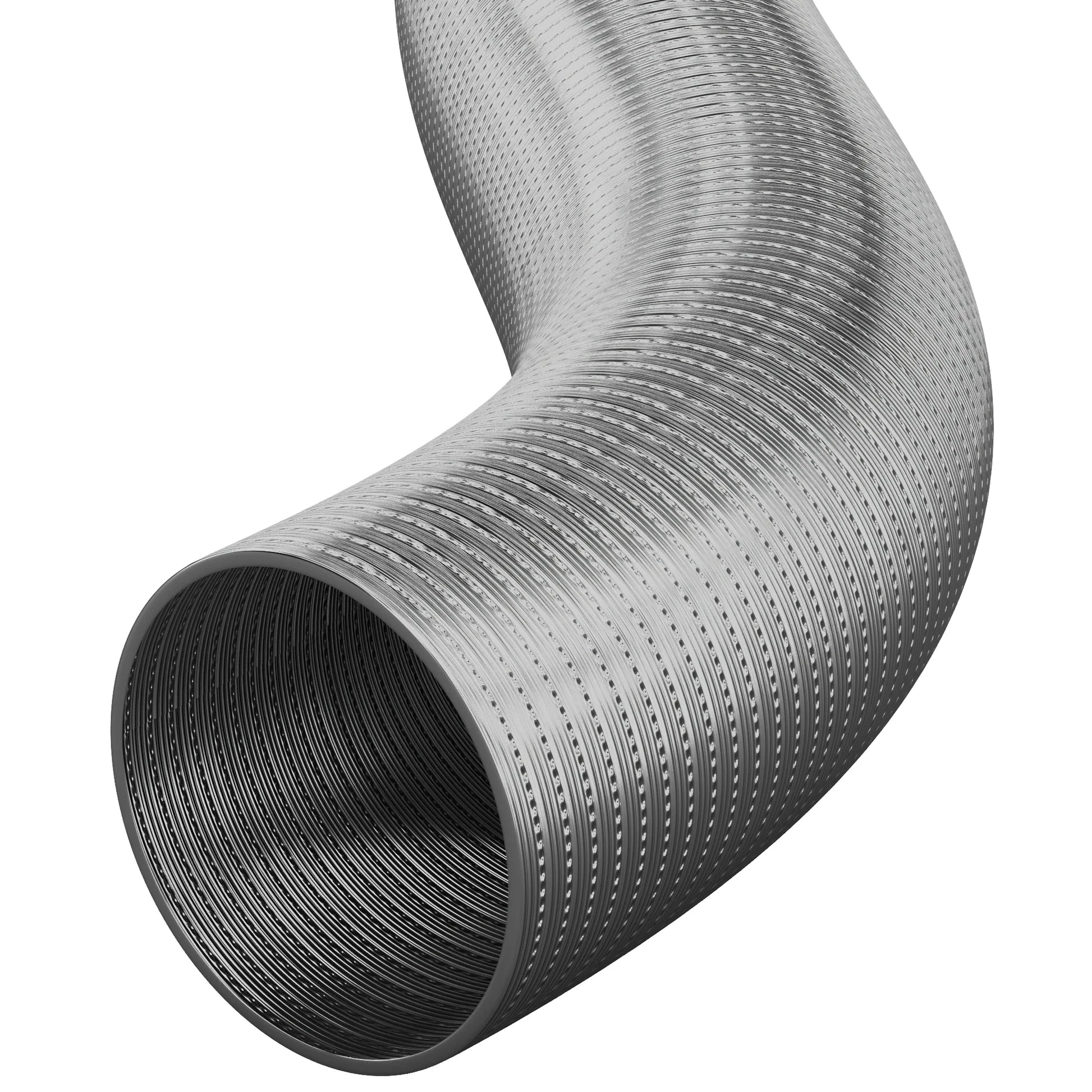 Aluminium Semi Flexible Air Ducting Auto Silicone Hoses 125mm 4 Metres