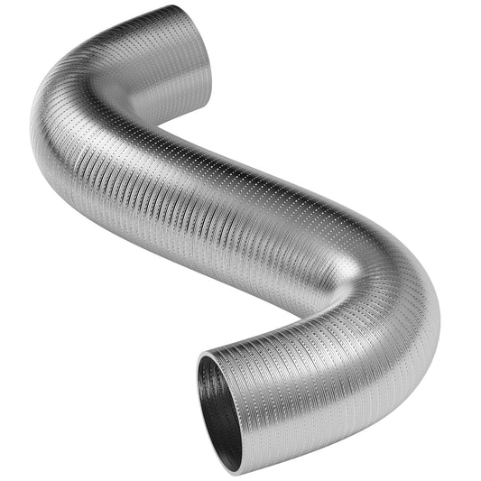 Aluminium Semi Flexible Air Ducting  Auto Silicone Hoses 76mm 4 Metres 