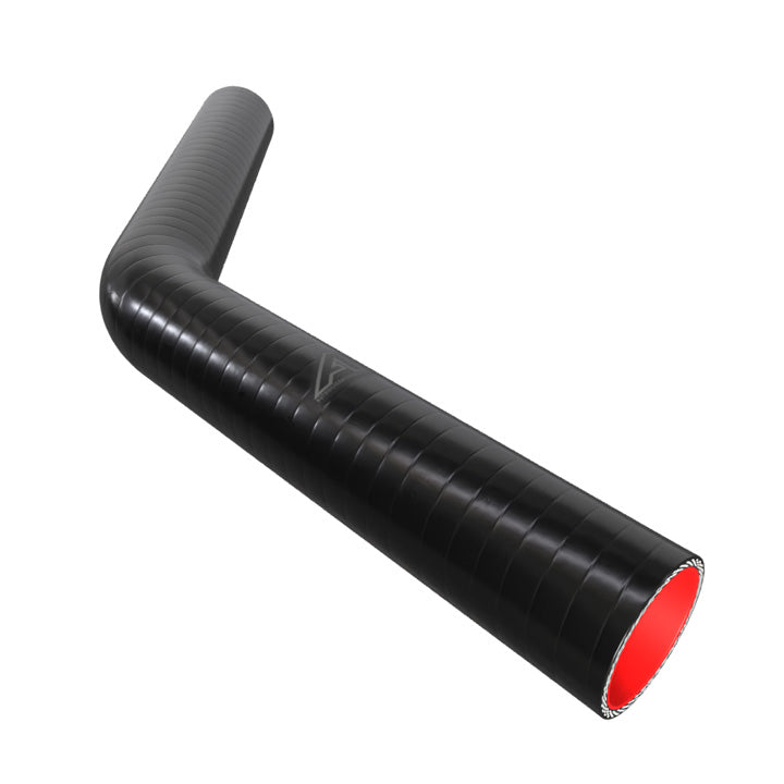 45 Degree Fuel & Oil Silicone Long Leg Elbow Silicone Hose Auto Silicone Hoses 57mm Black