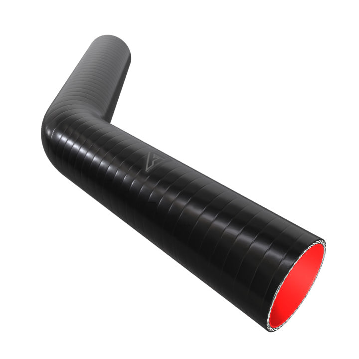 45 Degree Fuel & Oil Silicone Long Leg Elbow Silicone Hose Auto Silicone Hoses 76mm Black