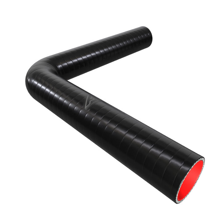 90 Degree Fuel & Oil Silicone Long Leg Elbow Silicone Hose Auto Silicone Hoses 51mm Black