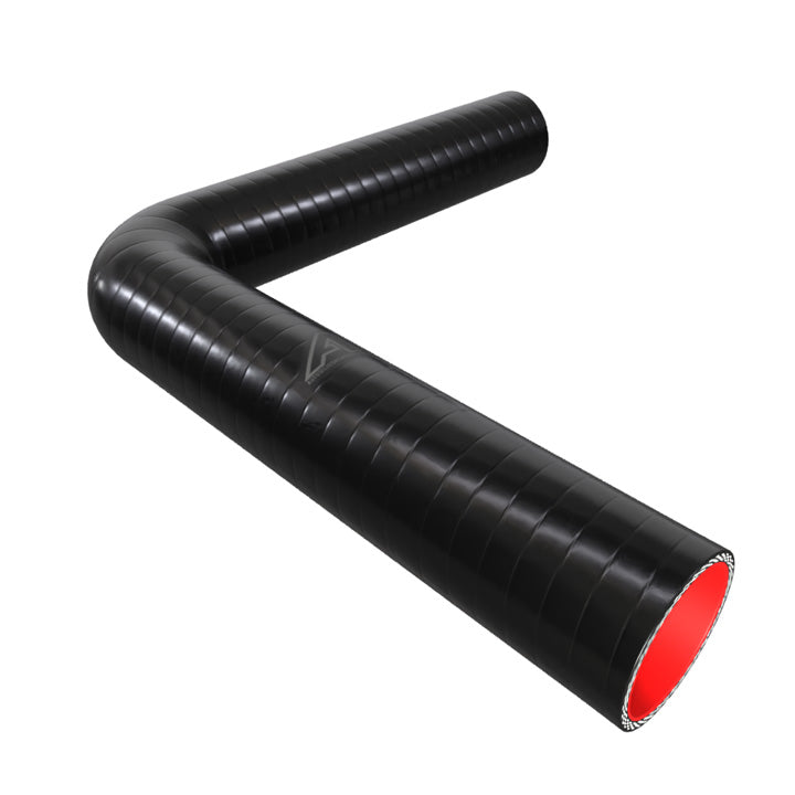 90 Degree Fuel & Oil Silicone Long Leg Elbow Silicone Hose Auto Silicone Hoses 57mm Black