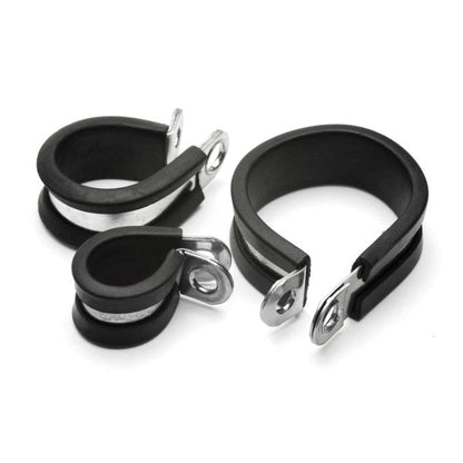 Rubber Lined P Clips - 100 Pack Auto Silicone Hoses