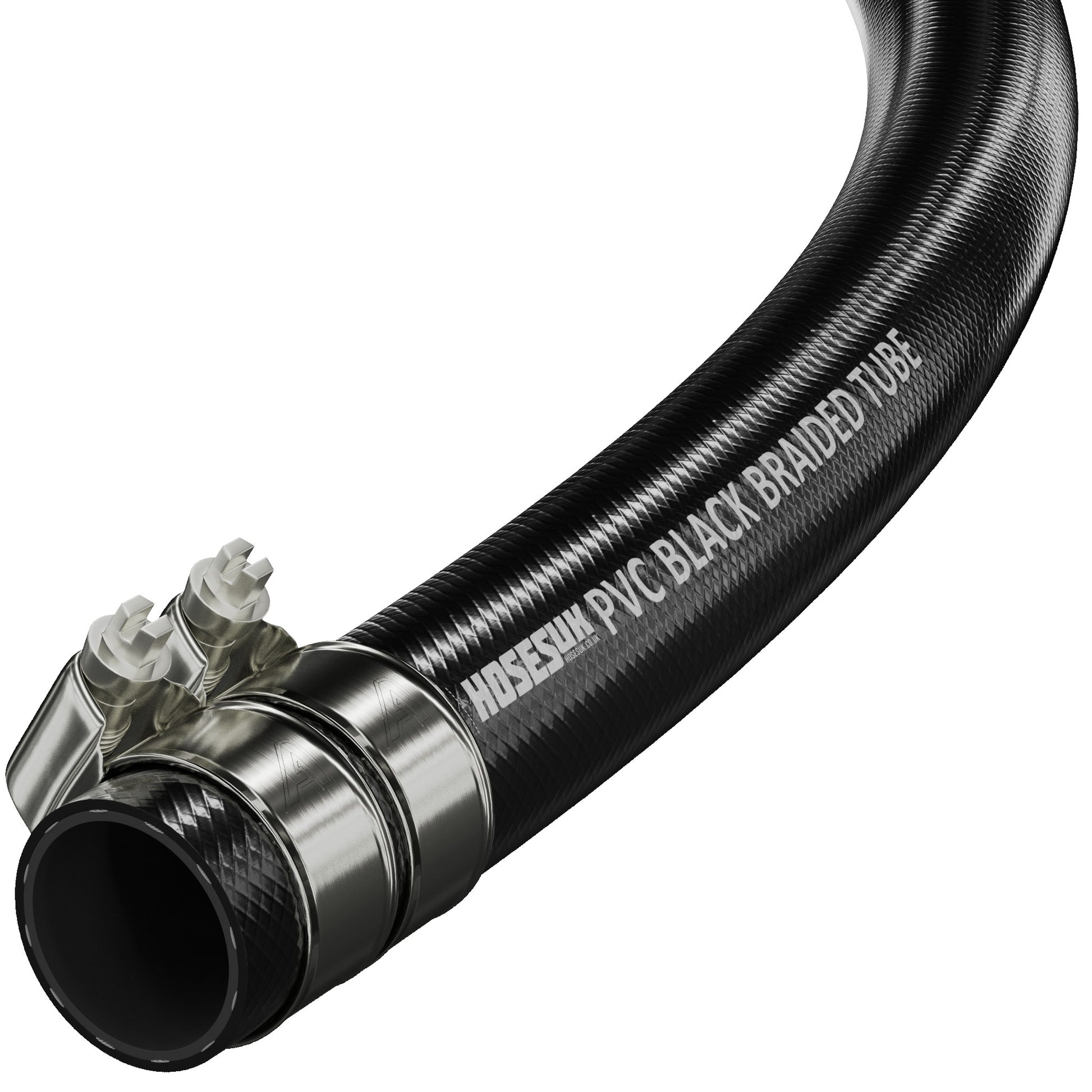 25mm ID PVC Reinforced Black Hose  Hoses UK   