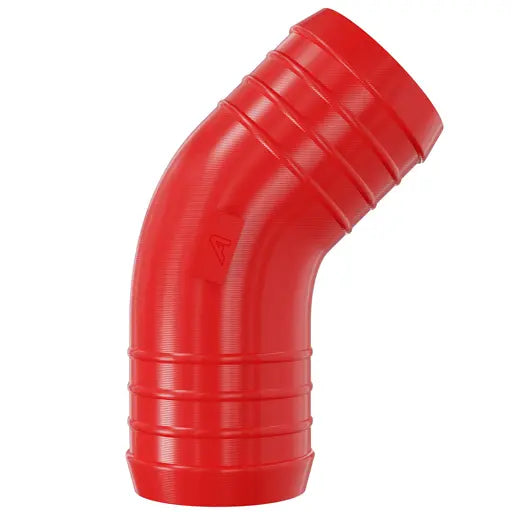 Red Plastic Inline 45 Degree Elbow Barbed Hose Joiner Plastic Joiner Auto Silicone Hoses