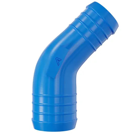 Blue Plastic 45 Degree Reducer Barbed Joiner Plastic Joiner Auto Silicone Hoses 12mm > 8mm