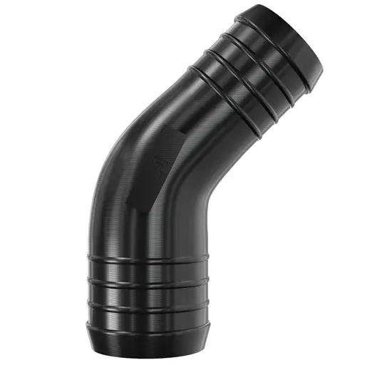 Black Plastic 45 Degree Reducer Barbed Joiner Plastic Joiner Auto Silicone Hoses 12mm > 8mm