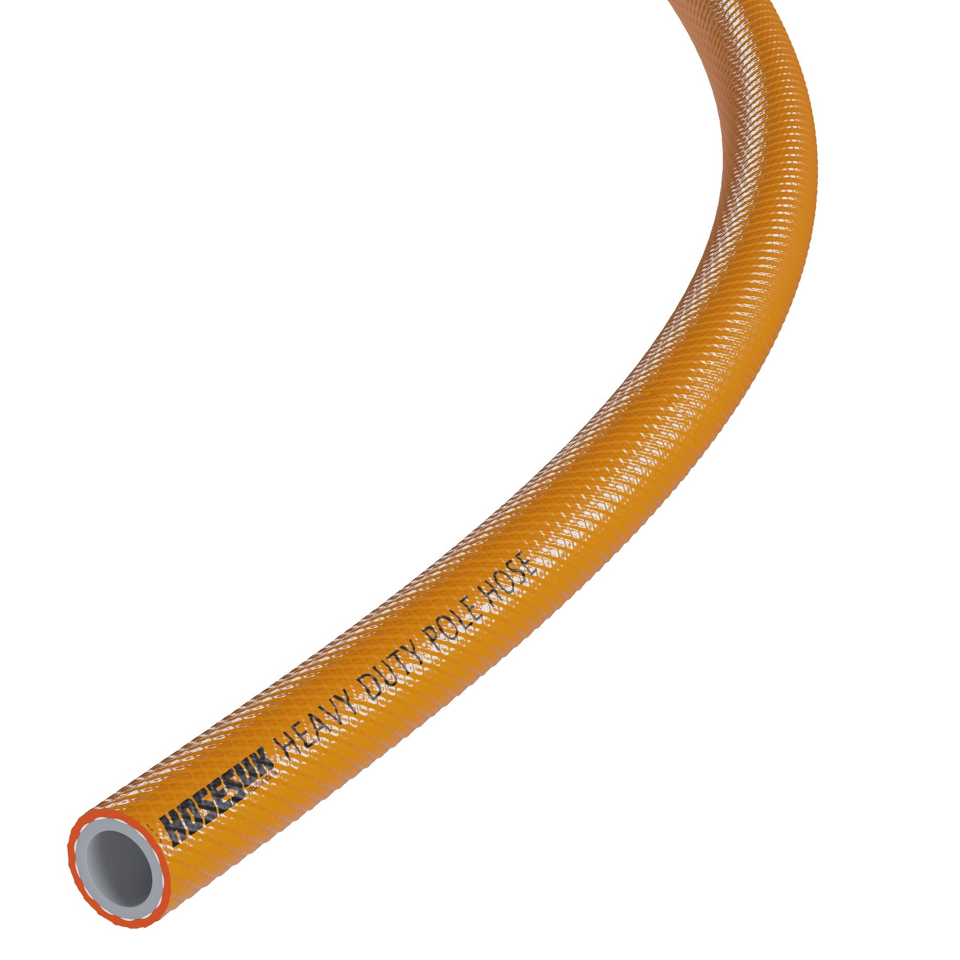 Heavy Duty High Visibility PVC Pole Hose PVC Hoses Hoses UK 6mm 1 Metre Orange