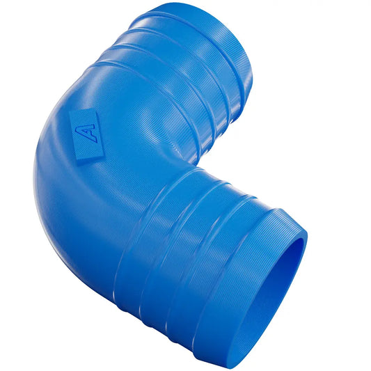 Blue Plastic Inline 90 Degree Elbow Barbed Hose Joiner Plastic Joiner Auto Silicone Hoses