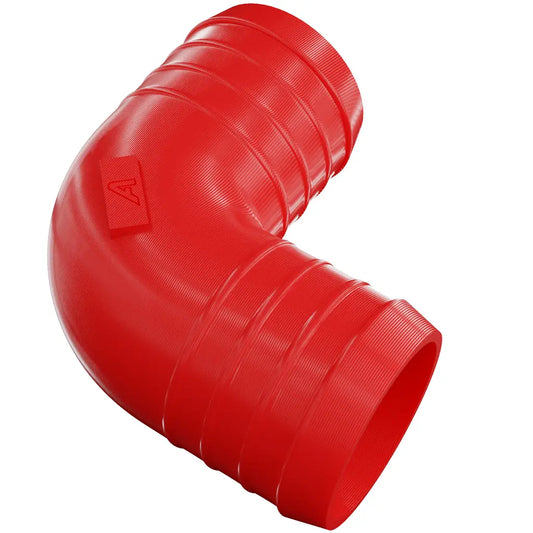 Red Plastic Inline 90 Degree Elbow Barbed Hose Joiner Plastic Joiner Auto Silicone Hoses