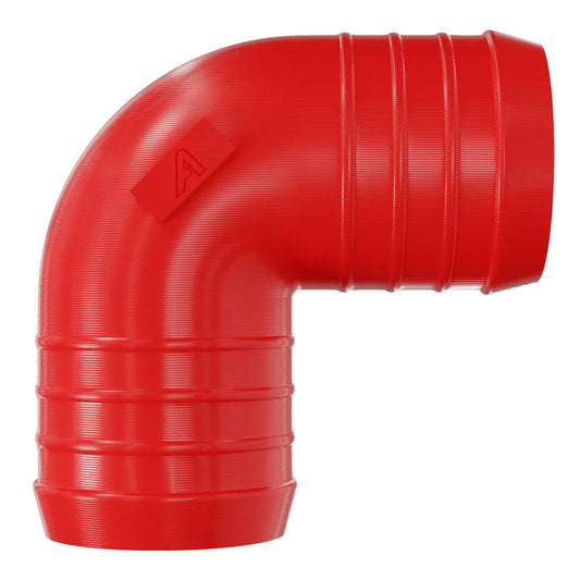 Red Plastic Inline 90 Degree Elbow Barbed Hose Joiner Plastic Joiner Auto Silicone Hoses