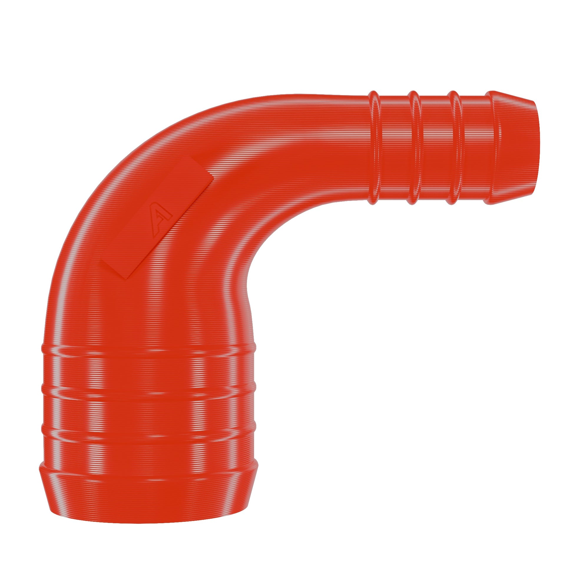 Red Plastic 90 Degree Reducer Barbed Joiner Plastic Joiner Auto Silicone Hoses 12mm > 8mm