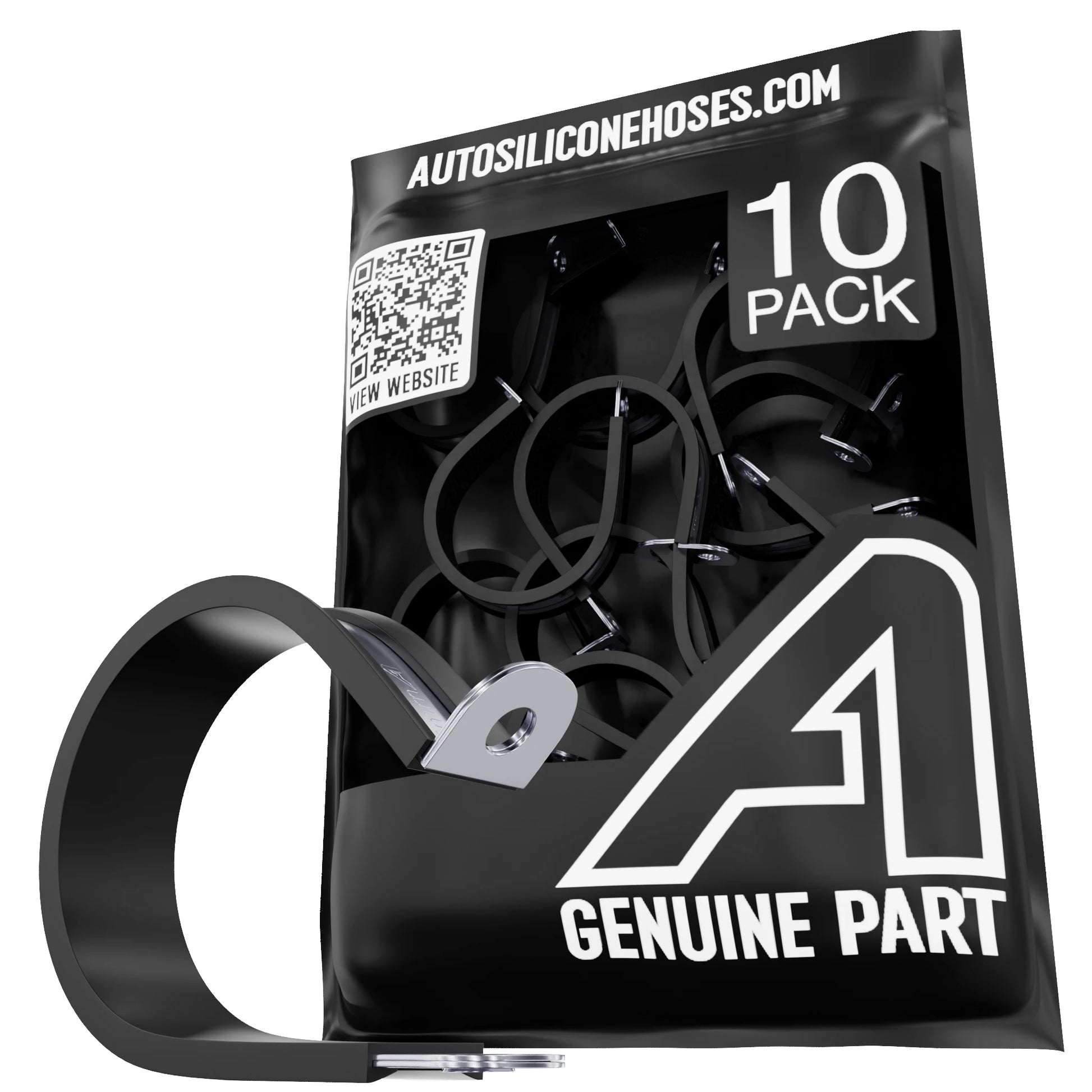 Rubber Lined P Clips - 10 Pack Auto Silicone Hoses