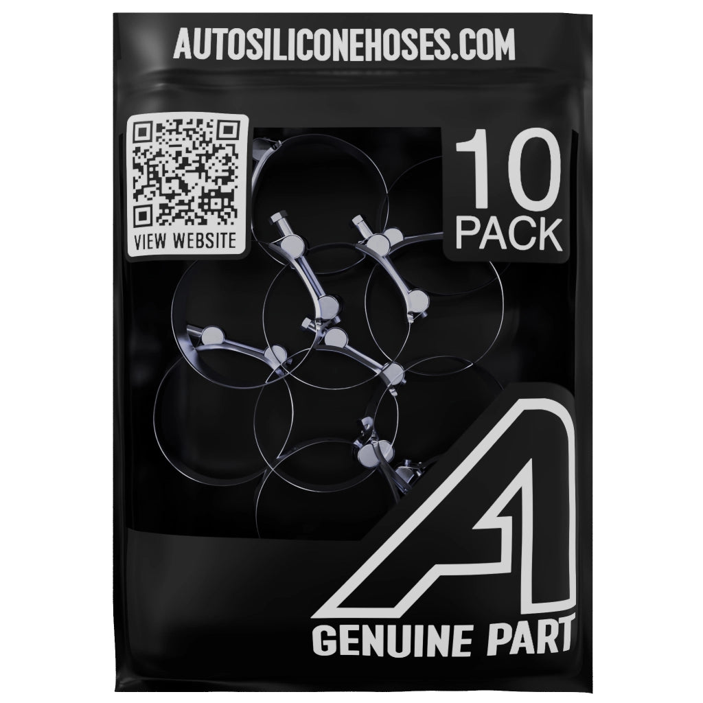 T Bolt Hose Clamp - 10 Pack Motor Vehicle Engine Parts Auto Silicone Hoses W1 Zinc Plated 17mm>19mm