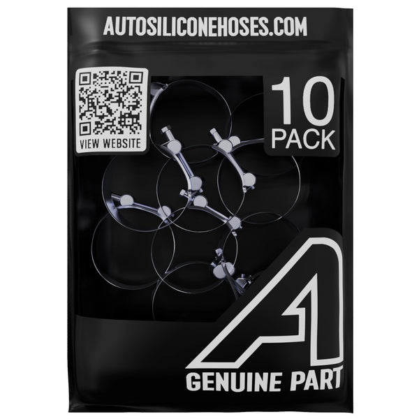 T Bolt Hose Clamp - 10 Pack Motor Vehicle Engine Parts Auto Silicone Hoses W1 Zinc Plated 17mm>19mm