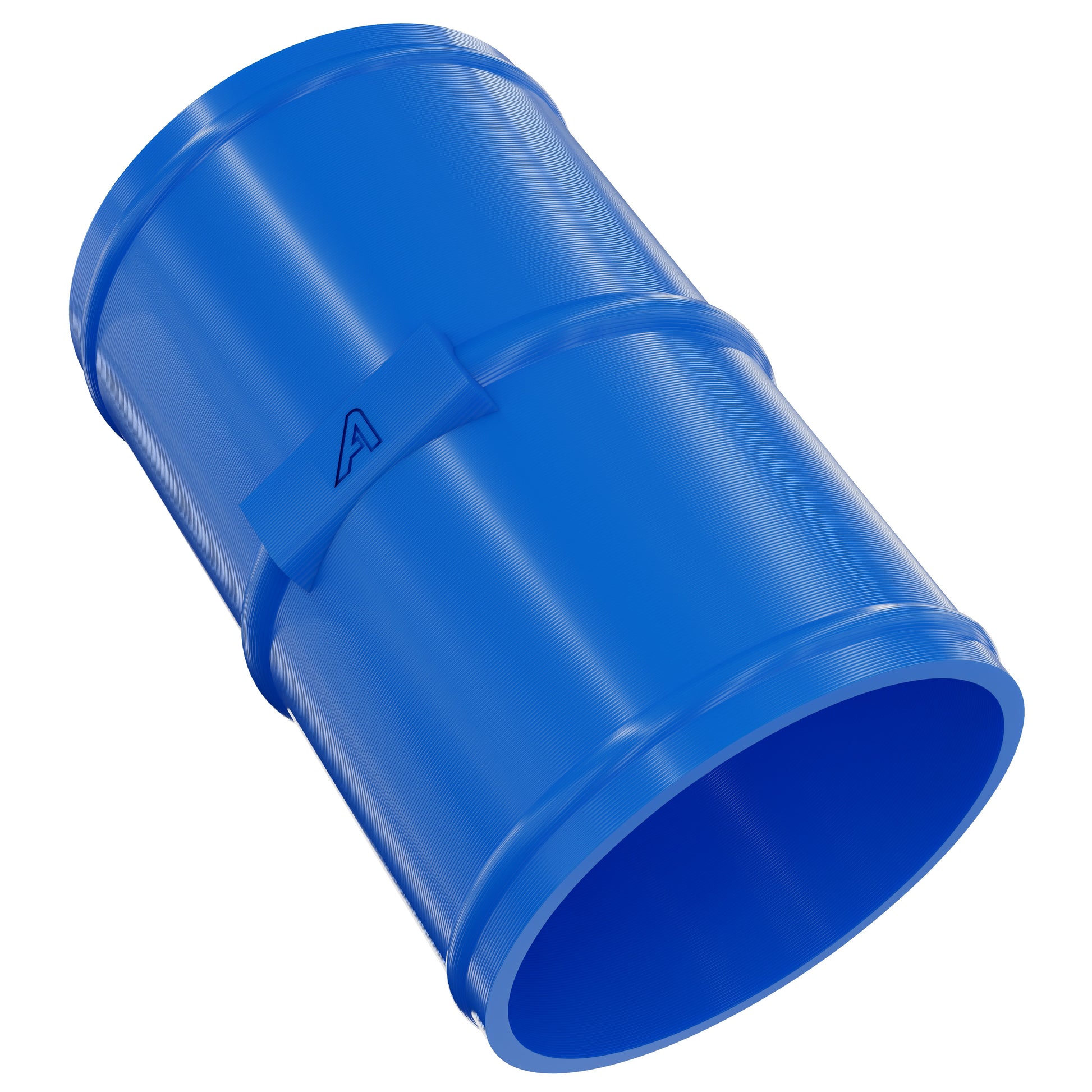 Male Connector / Coupler for PU Polyurethane Ducting Plastic Joiner Auto Silicone Hoses 50mm Blue