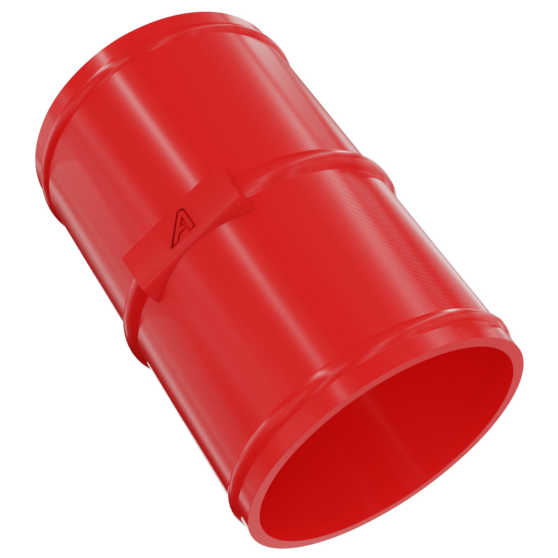 Male Connector / Coupler for PU Polyurethane Ducting Plastic Joiner Auto Silicone Hoses 50mm Red