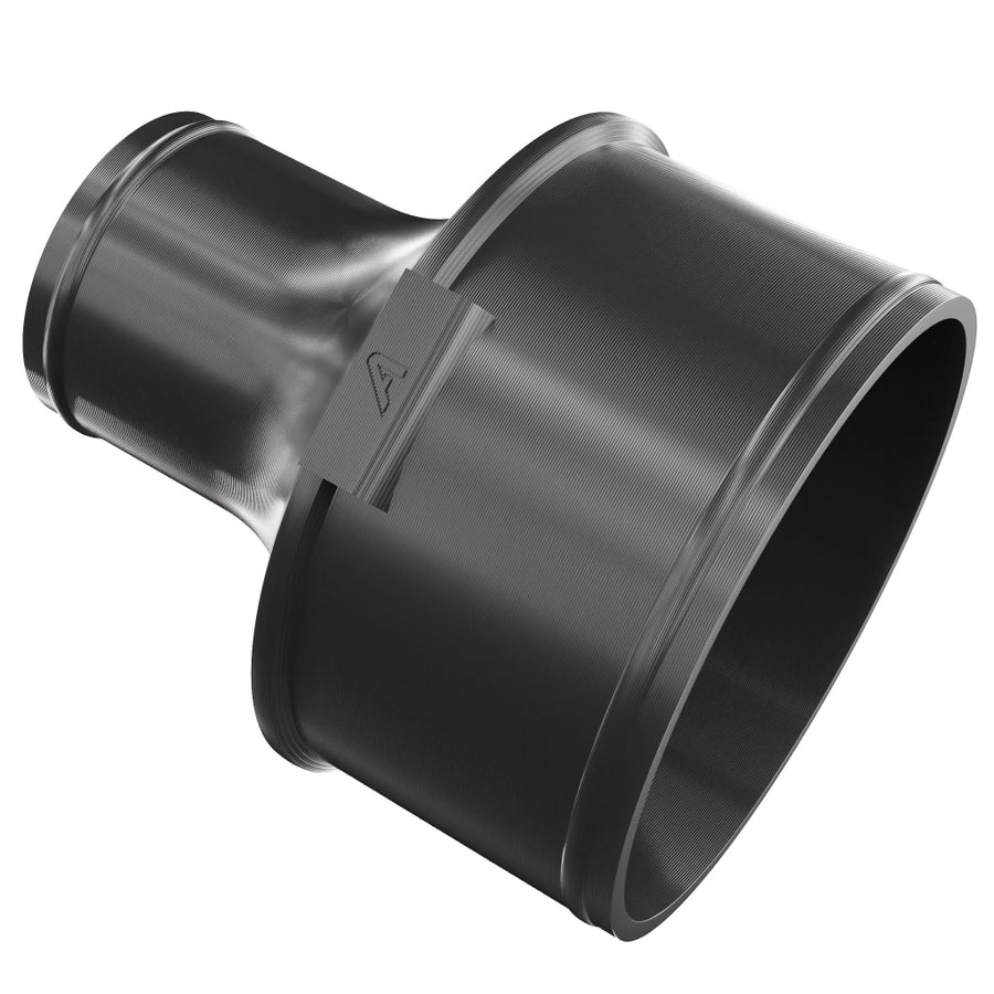 Reducing Male Connector for PU Polyurethane Ducting &ndash; Black
