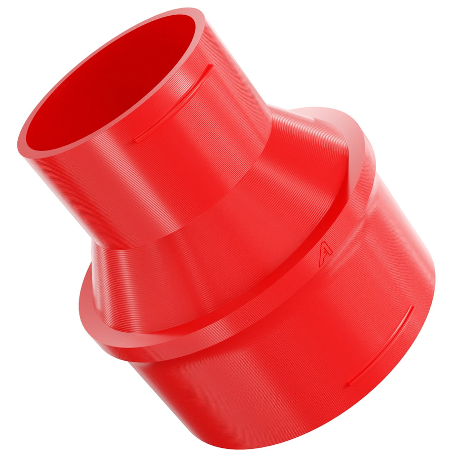 Plastic Inline Reducing Hose Connector &ndash; Red