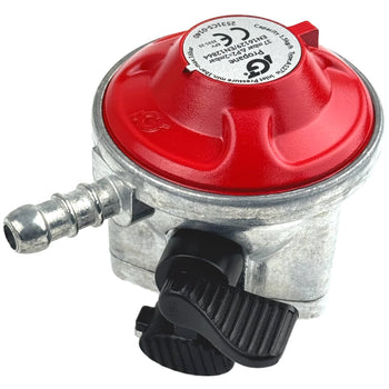 Low Pressure 27mm Propane Clip On Gas Regulator 37mbar Auto Silicone Hoses