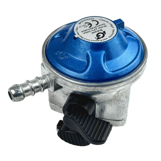 21mm Butane Clip On Gas Regulator 28mbar With Hose Kit Gas Regulator Silicone Hose UK