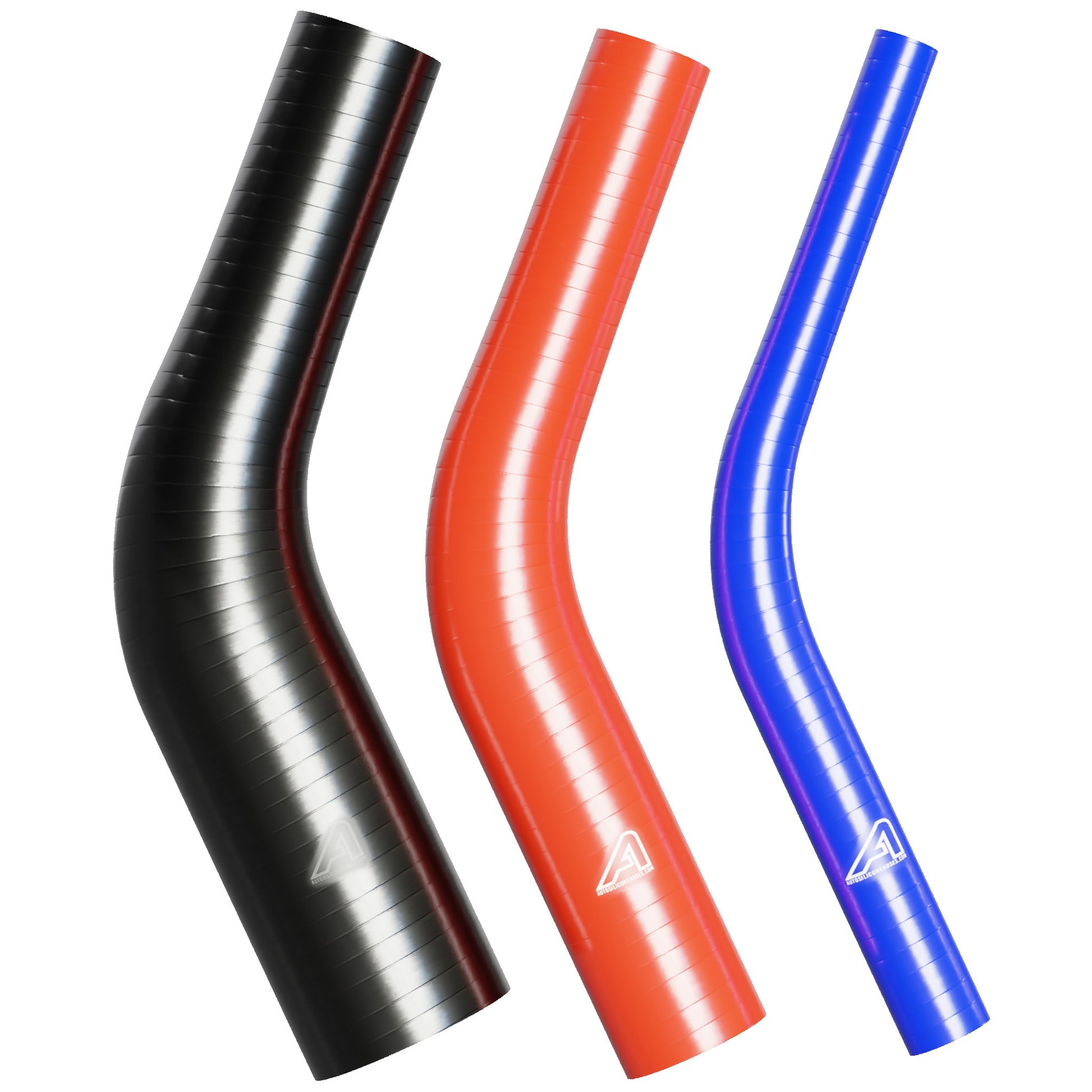 45 Degree Reducing Black Silicone Elbow Hose Motor Vehicle Engine Parts Auto Silicone Hoses   