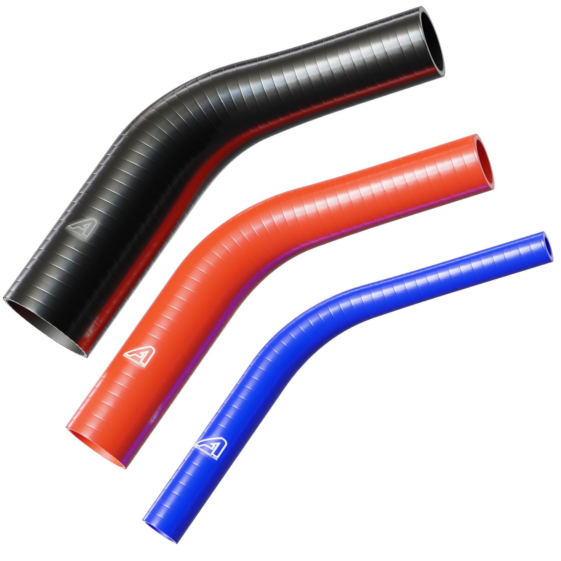 45 Degree Reducing Black Silicone Elbow Hose Silicone Hose Auto Silicone Hoses