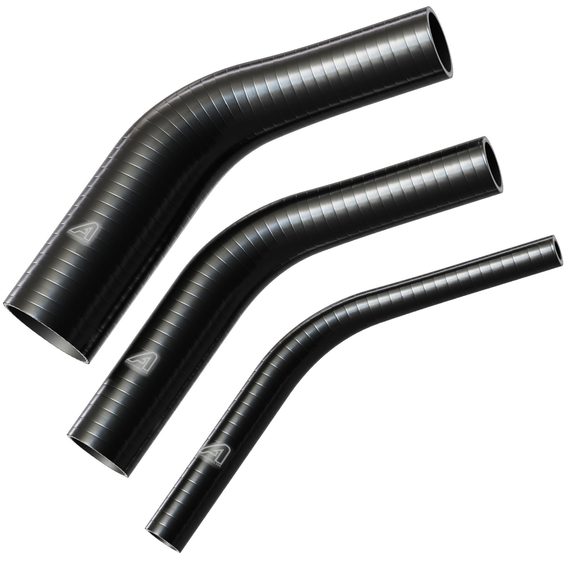 45 Degree Reducing Black Silicone Elbow Hose Motor Vehicle Engine Parts Auto Silicone Hoses   