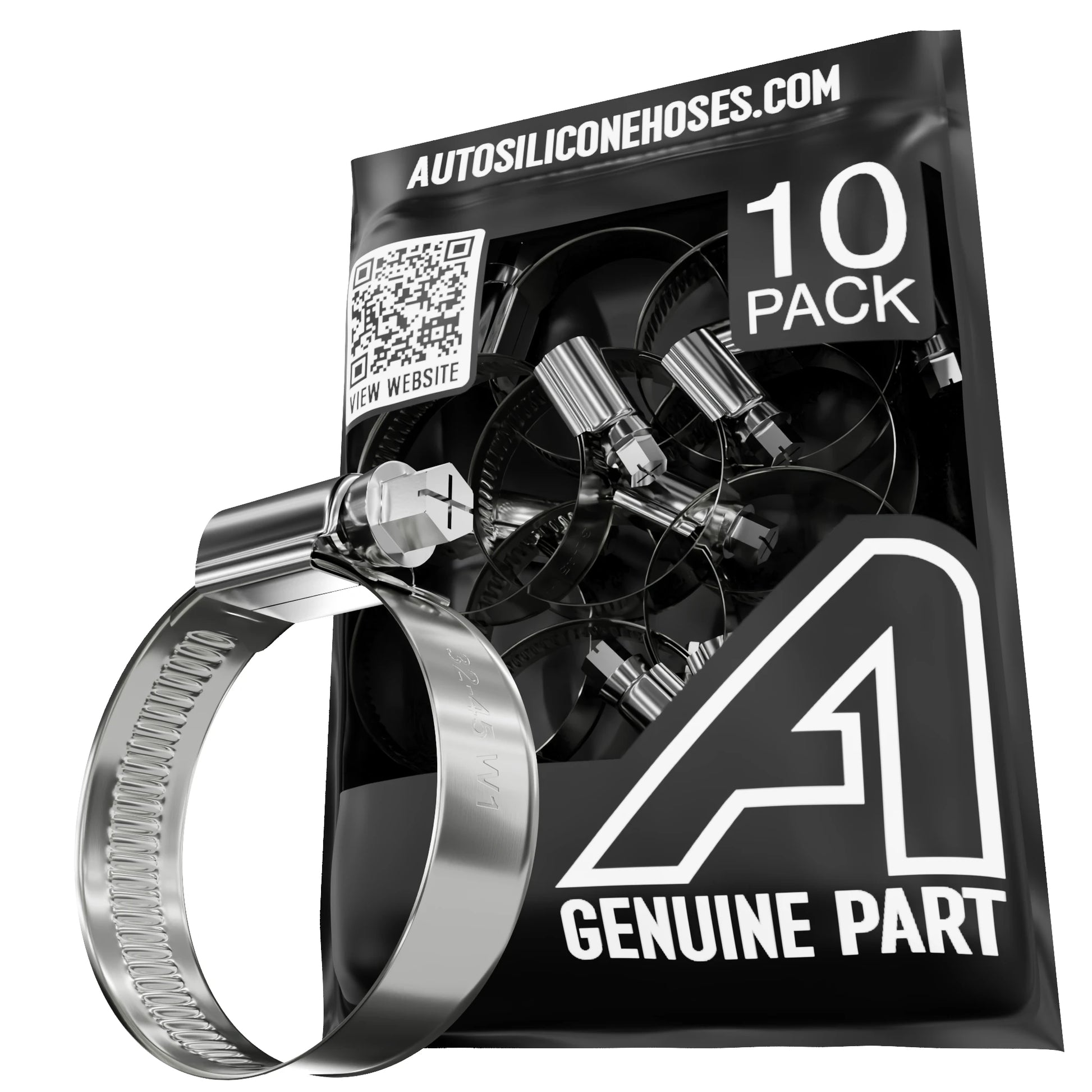 Worm Drive Hose Clip - 10 Pack Motor Vehicle Engine Parts Auto Silicone Hoses