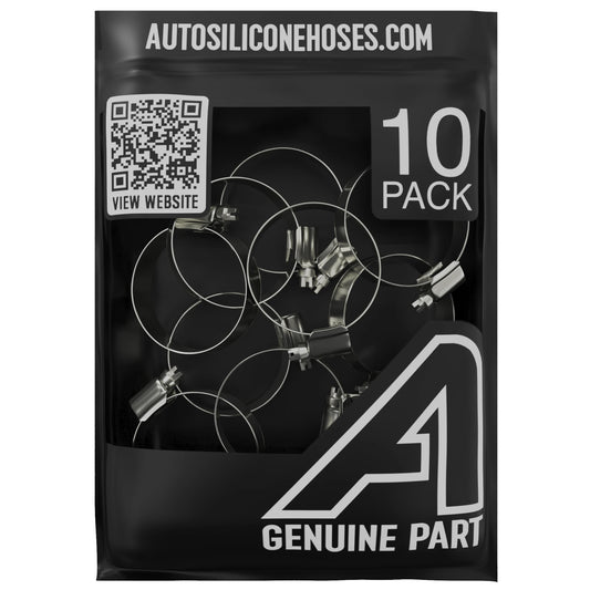 Worm Drive Hose Clip - 10 Pack Motor Vehicle Engine Parts Auto Silicone Hoses