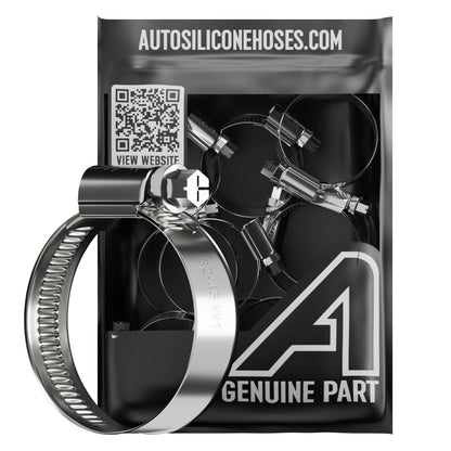 Assorted Worm Drive Hose Clips Auto Silicone Hoses W4 Stainless Steel 2 Of Each - 36 Clips