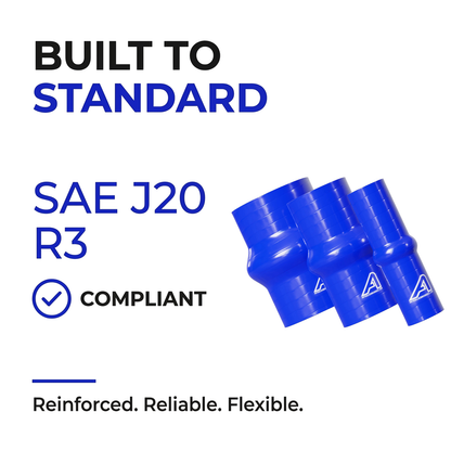 Silicone Hump Connector - Blue - Built to SAE J20 R3