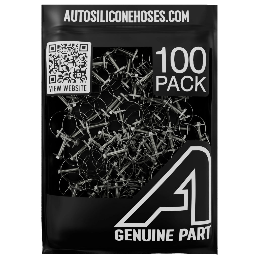Mini Fuel Hose Clip - 100 Pack Clips & Clamps Auto Silicone Hoses