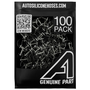 Mini Fuel Hose Clip - 100 Pack Clips & Clamps Auto Silicone Hoses
