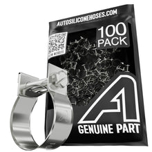 Mini Fuel Hose Clip - 100 Pack Clips & Clamps Auto Silicone Hoses W4 Stainless Steel 7mm>9mm