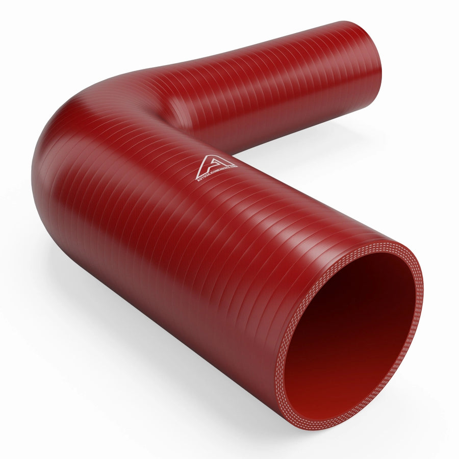 90 Degree Reducing Silicone Elbow Hose &ndash; Red